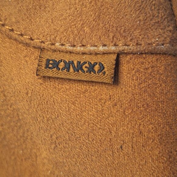 Bongo Josie Lace-Up Desert Wedge Ankle Boots Womans Booties 10M Vegan Suede Rust - Picture 12 of 14